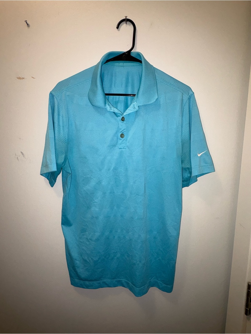 Nike Men’s Aqua Blue Performance Polo Size L